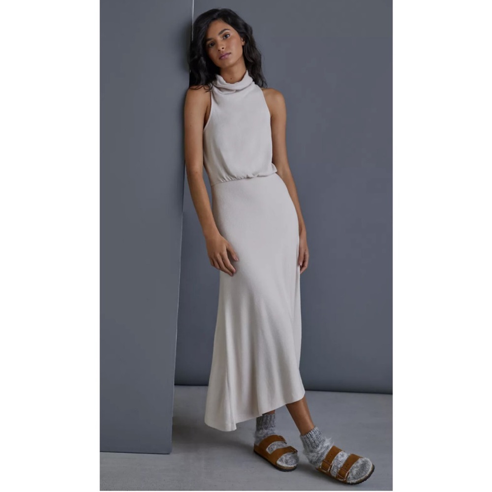 06. Anthropologie Lourdes Maxi High Neck Sweater Dress XS Petite